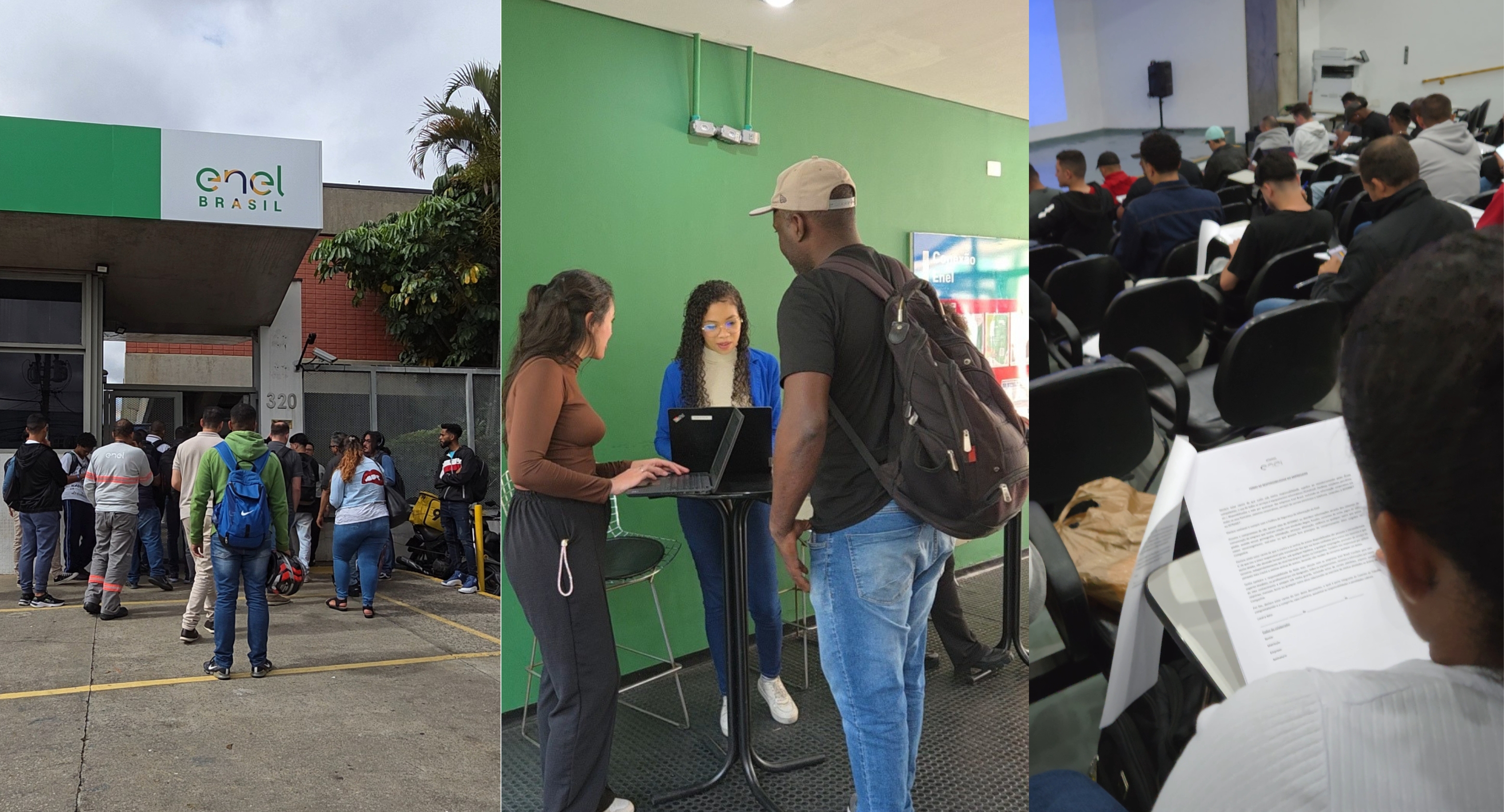 Candidatos chegam com esperança em busca de nova oportunidade profissional